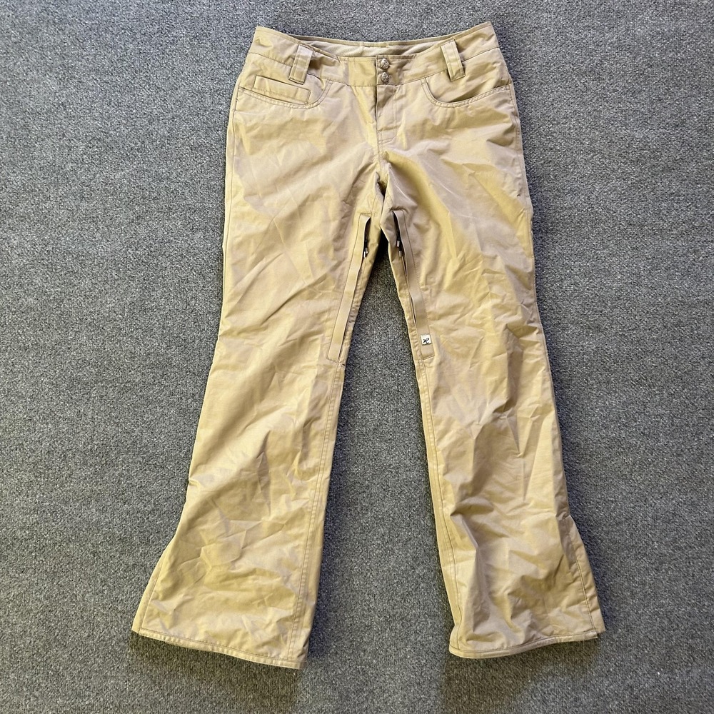 Holden Pants Women Large Khaki Water Resistant Insulated Vents Gaiters H Classic